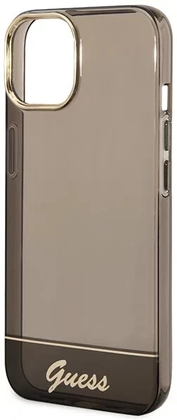 Genuine Guess Vintage Logo Translucent Black Case Cover For Apple iPhone 14 - Image 6