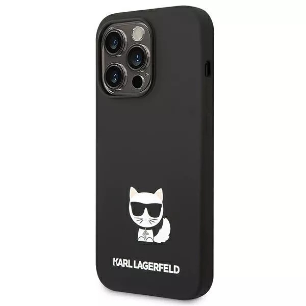 Genuine Karl Lagerfeld Choupette Liquid Silicone Case For iPhone 14 Pro Max - Image 2