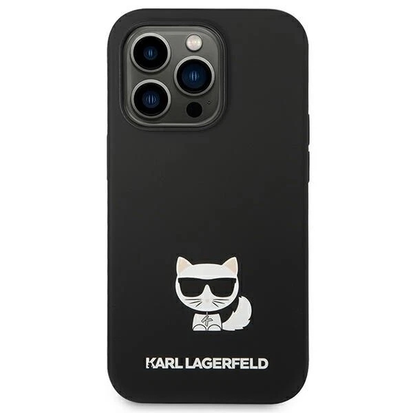 Genuine Karl Lagerfeld Choupette Liquid Silicone Case For iPhone 14 Pro Max - Image 3