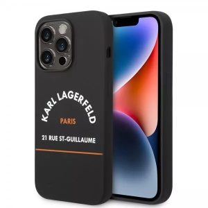 Genuine Karl Lagerfeld Rue St-Guillaume Liquid Silicone Case iPhone 14 Pro