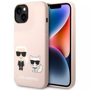 Genuine Karl Lagerfeld Karl & Choupette MagSafe Silicone Case iPhone 14 Plus