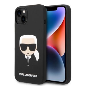 Genuine Karl Lagerfeld Karl Head MagSafe Liquid Silicone Case iPhone 14 Plus