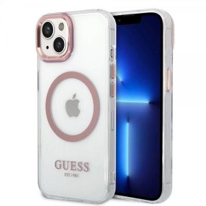 Genuine Guess Transparent Clear Magsafe Impact Case for Apple iPhone 14 Plus