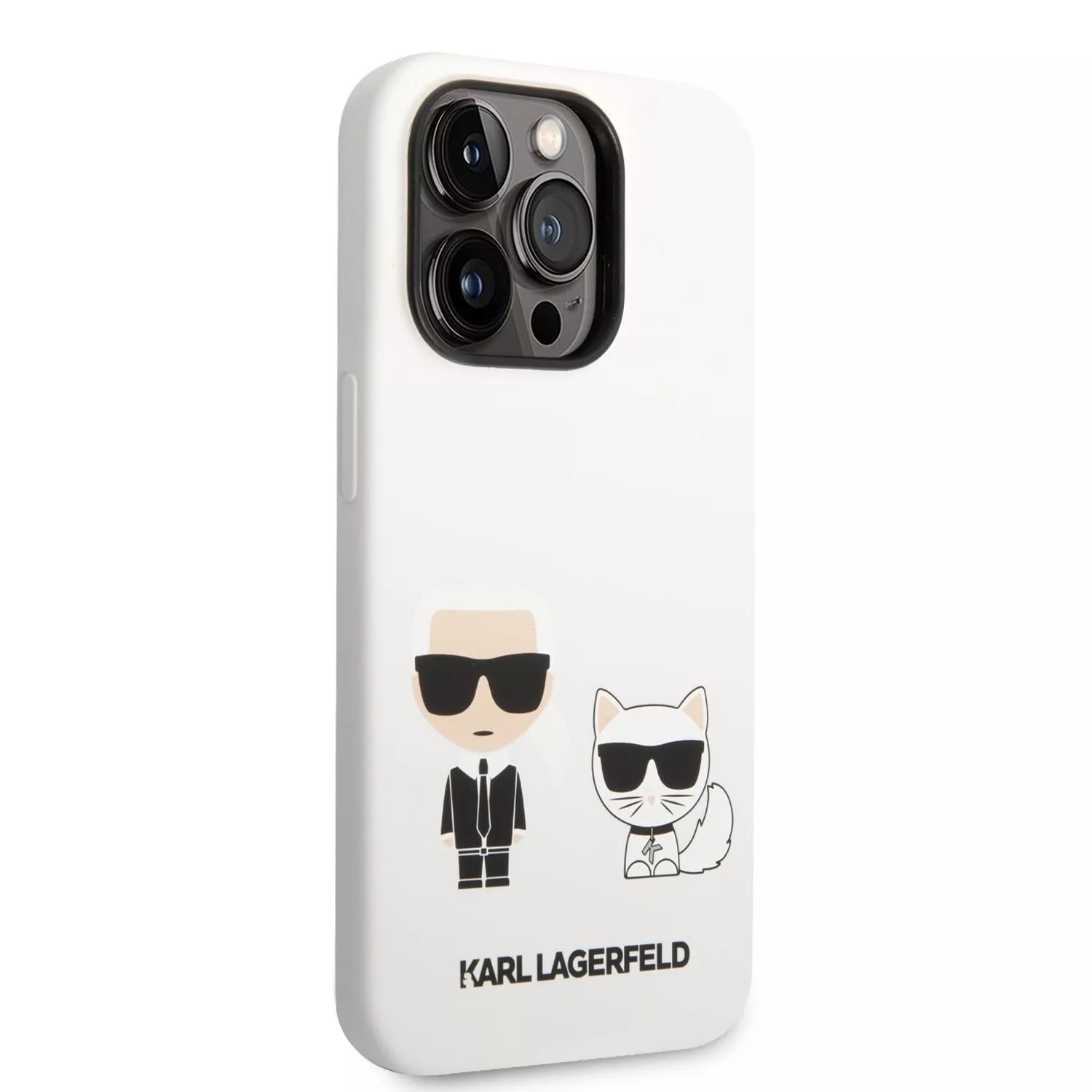 Genuine Karl Lagerfeld Choupette Liquid Silicone Case For iPhone 14 Pro Max - Image 2
