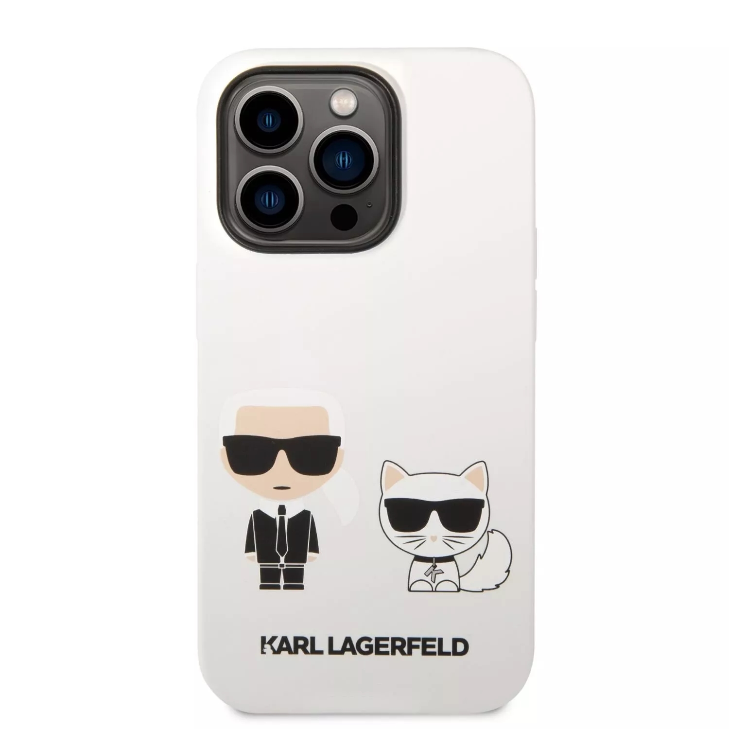 Genuine Karl Lagerfeld Choupette Liquid Silicone Case For iPhone 14 Pro Max - Image 3