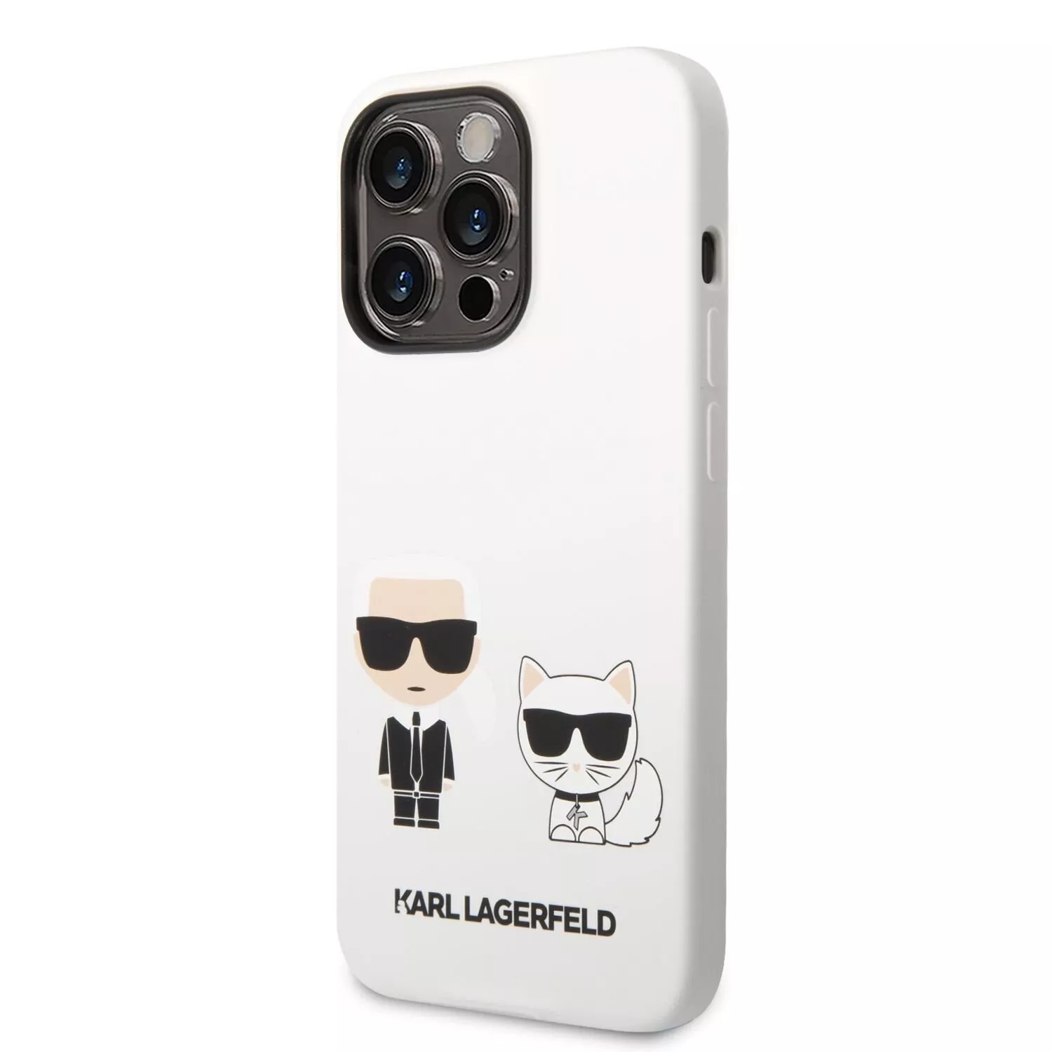 Genuine Karl Lagerfeld Choupette Liquid Silicone Case For iPhone 14 Pro Max - Image 4
