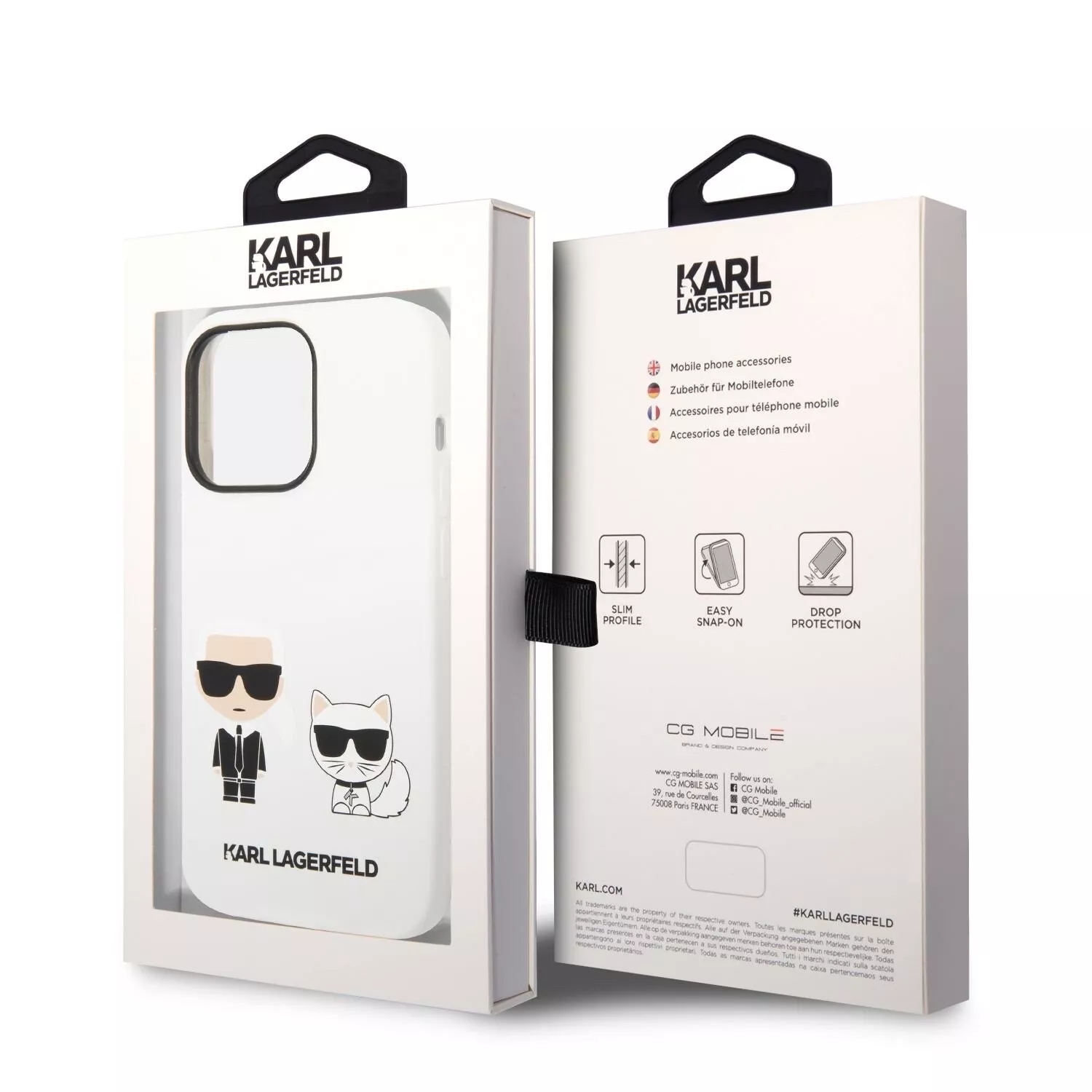Genuine Karl Lagerfeld Choupette Liquid Silicone Case For iPhone 14 Pro Max - Image 7