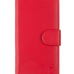 Tactical Field Notes Wallet Book Case Motorola E30 & E40 Red Integrated Stand