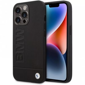 Genuine BMW Signature Debossed Logo Impact Leather Case Apple iPhone 14 Pro Max