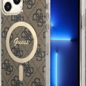 Genuine Guess Transparent EUTI 4G Magsafe Impact Case for iPhone 14 Pro Max