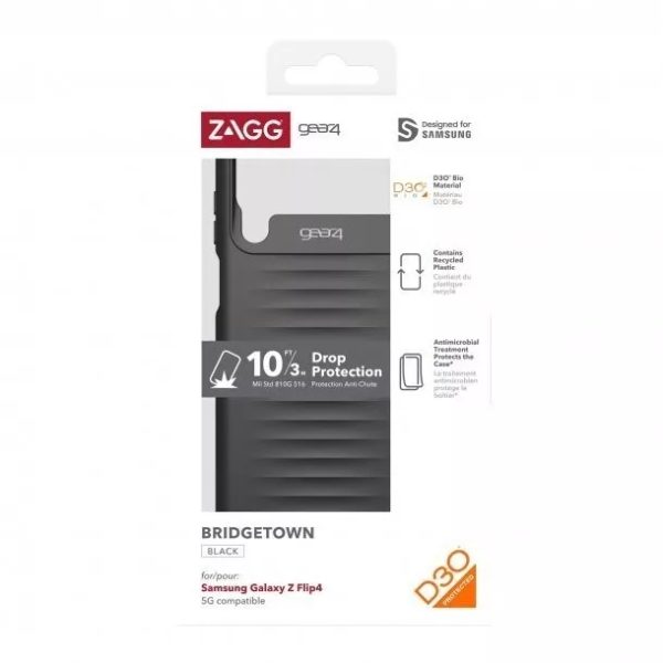 Official Gear4 Samsung Galaxy Z Flip4 5G D3O Bridgetown Case - Black - Image 12