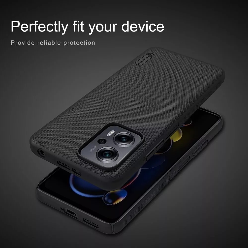 Nillkin Super Frosted Black For Xiaomi Poco X4 GT / Redmi Note 11T / 11T Pro+ - Image 4