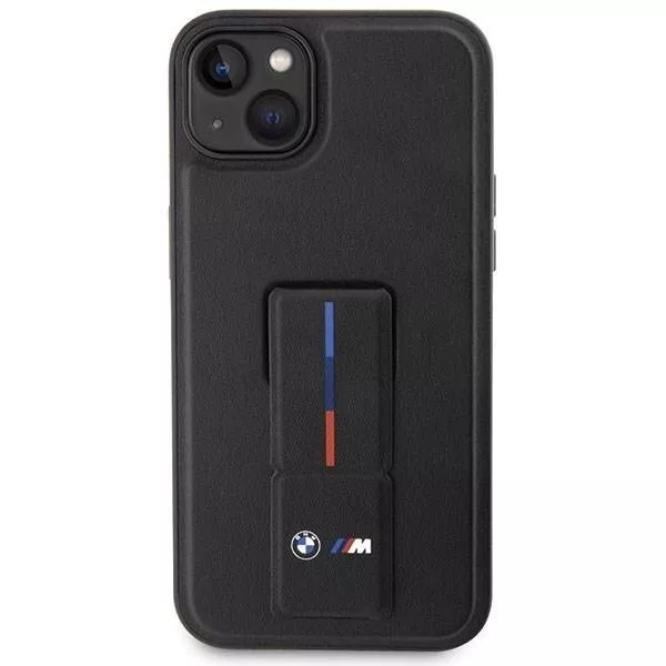 Genuine BMW Grip Hot Stamp Leather Cover for Apple iPhone 14 Plus - Black - Image 3