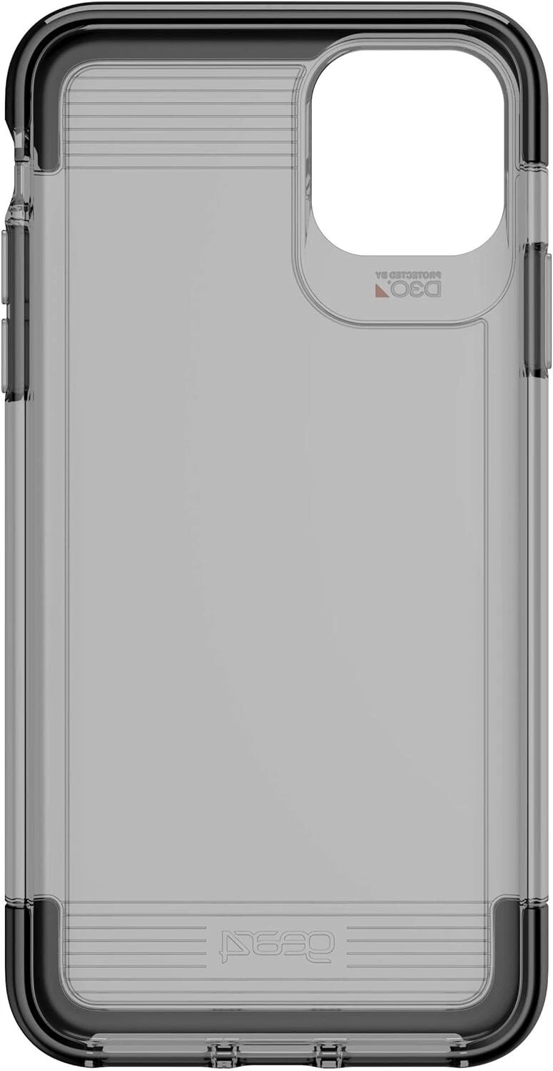 GEAR4 Wembley D30 Impact Transparent for iPhone 11 Pro Max Case - Black - Image 3