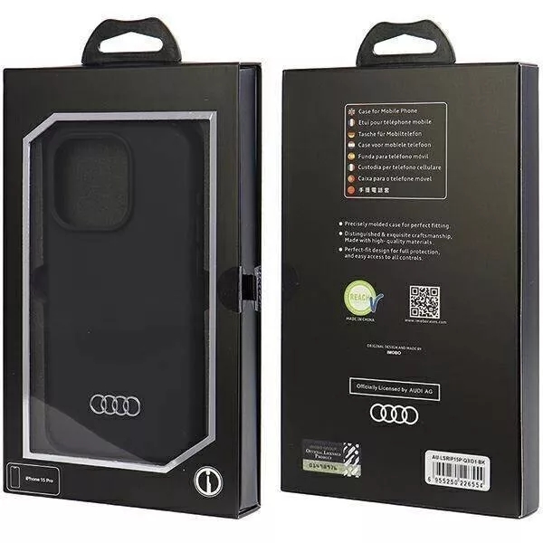 Genuine Audi GT Stylish Silicone Impact Case for Apple iPhone 15 Pro