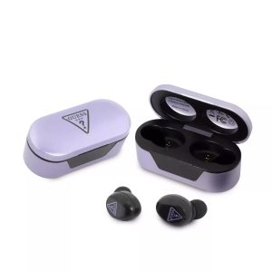 Genuine Guess Triangle Logo Bluetooth True Wireless Earbuds with Charging Case