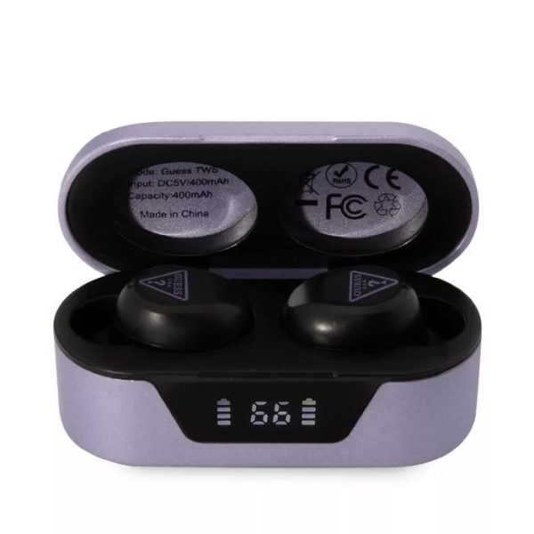 Genuine Guess Triangle Logo Bluetooth True Wireless Earbuds with Charging Case - Image 2
