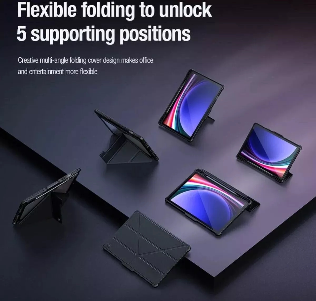 Nillkin PRO Protective Impact Stand Case Multi-angle for Samsung Galaxy Tab S9 - Image 7