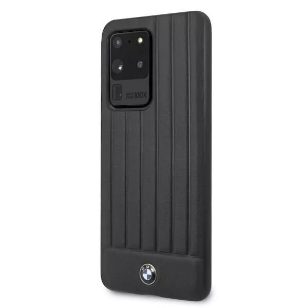 Genuine BMW Signature Black Leather Impact Case for Samsung Galaxy S20 Ultra - Image 2