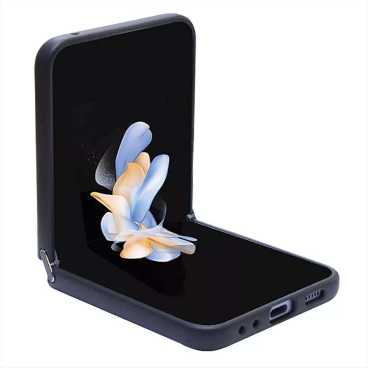 Genuine Guess Script Black Glitter Case Cover For Samsung Galaxy Z Flip 5 - Image 4