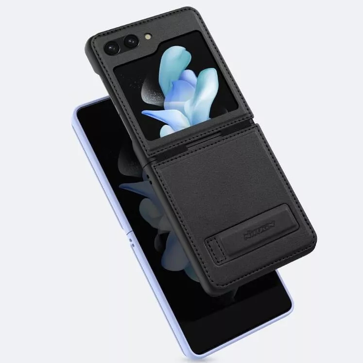Nillkin Qin Leather Case Cover For Samsung Galaxy Z Flip 5 5G - Black - Image 2