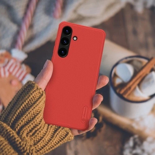 Nillkin Frosted Shield Dual Protection Case Cover for Samsung Galaxy S24 - Red - Image 14