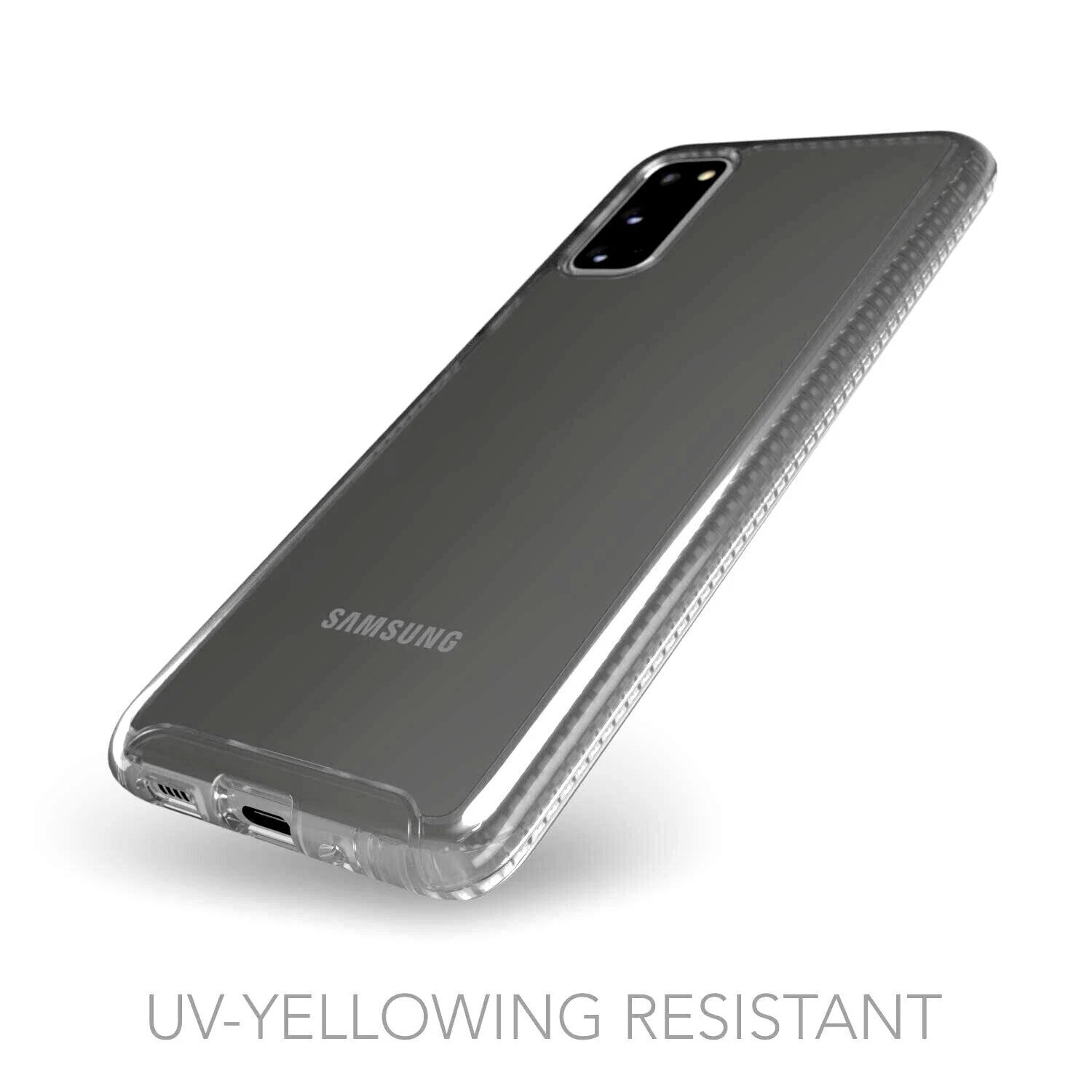 tech21 Samsung Galaxy S20 Antimicrobial Strong Tough Clear Back Case Impact - Image 5