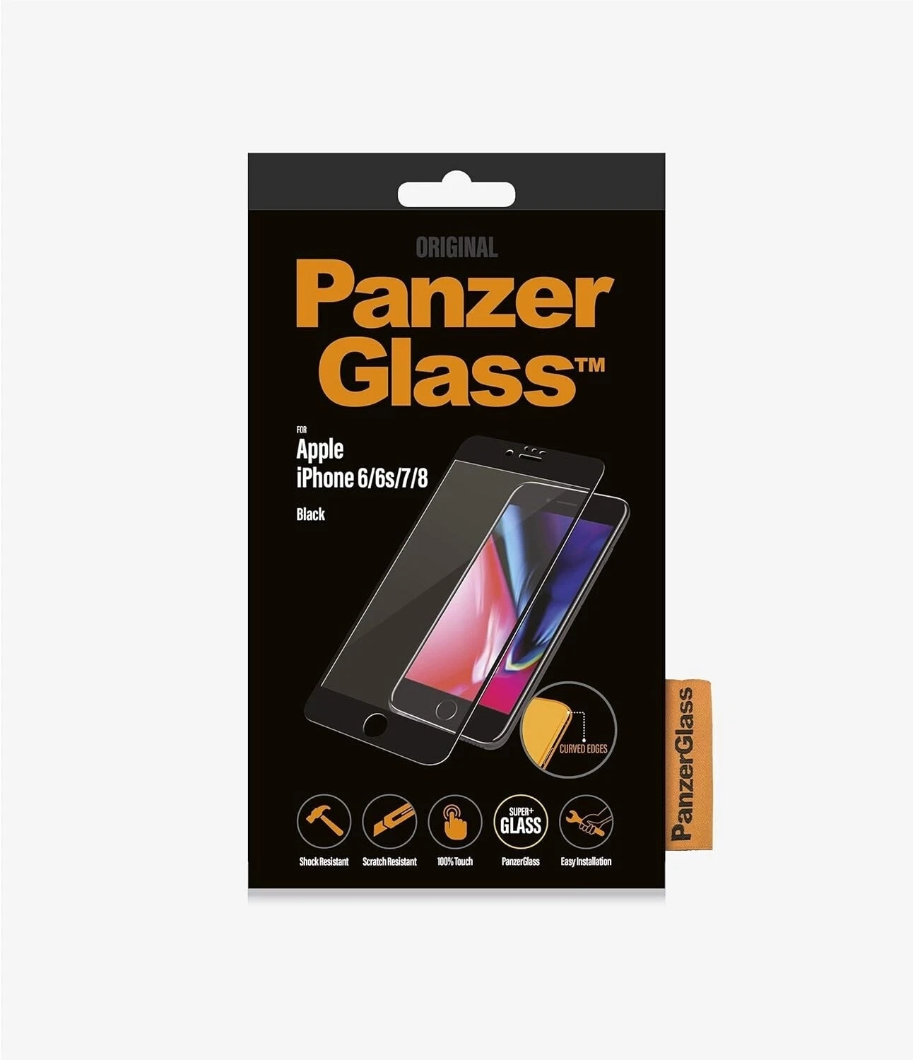 Panzer Glass iPhone 6/6s/7/8/SE 2020 Tempered Glass Screen Protector Black - Image 2