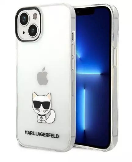 Genuine Karl Lagerfeld Fashion Transparent Choupette Impact iPhone 14 Clear