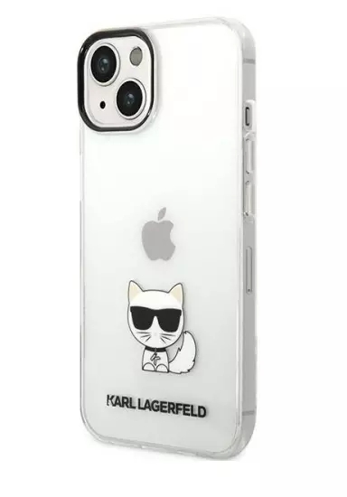 Genuine Karl Lagerfeld Fashion Transparent Choupette Impact iPhone 14 Clear - Image 2