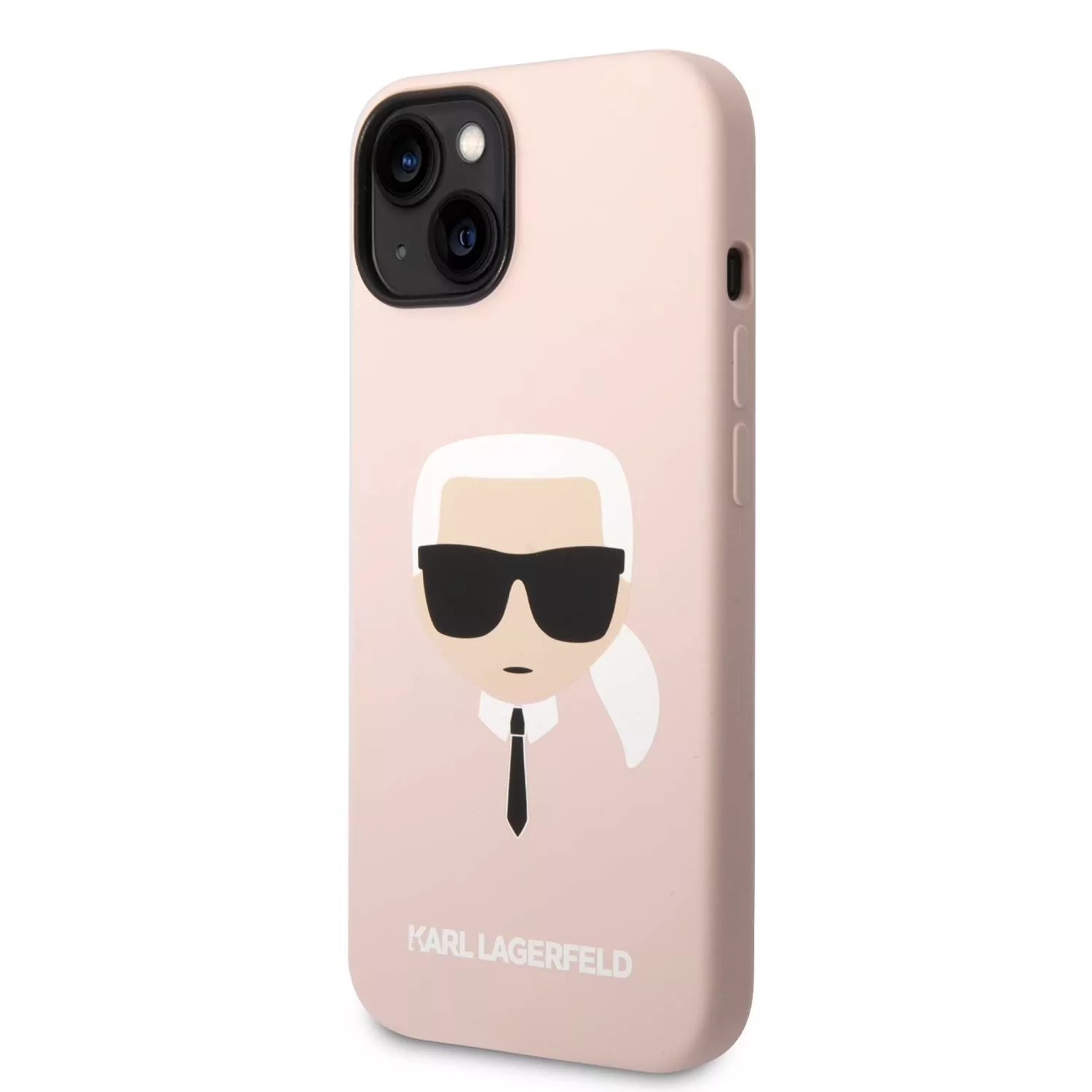 Genuine Karl Lagerfeld Karl Head Liquid Silicone MagSafe Case For iPhone 14 Pink - Image 2