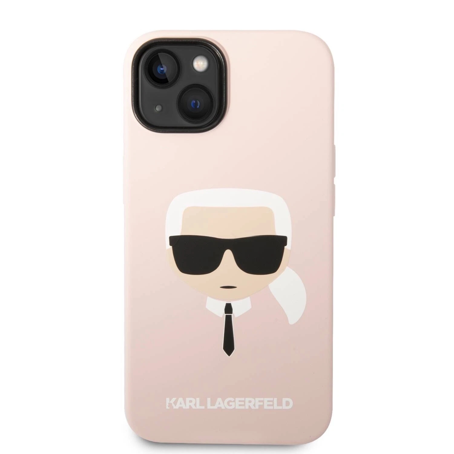 Genuine Karl Lagerfeld Karl Head Liquid Silicone MagSafe Case For iPhone 14 Pink - Image 3