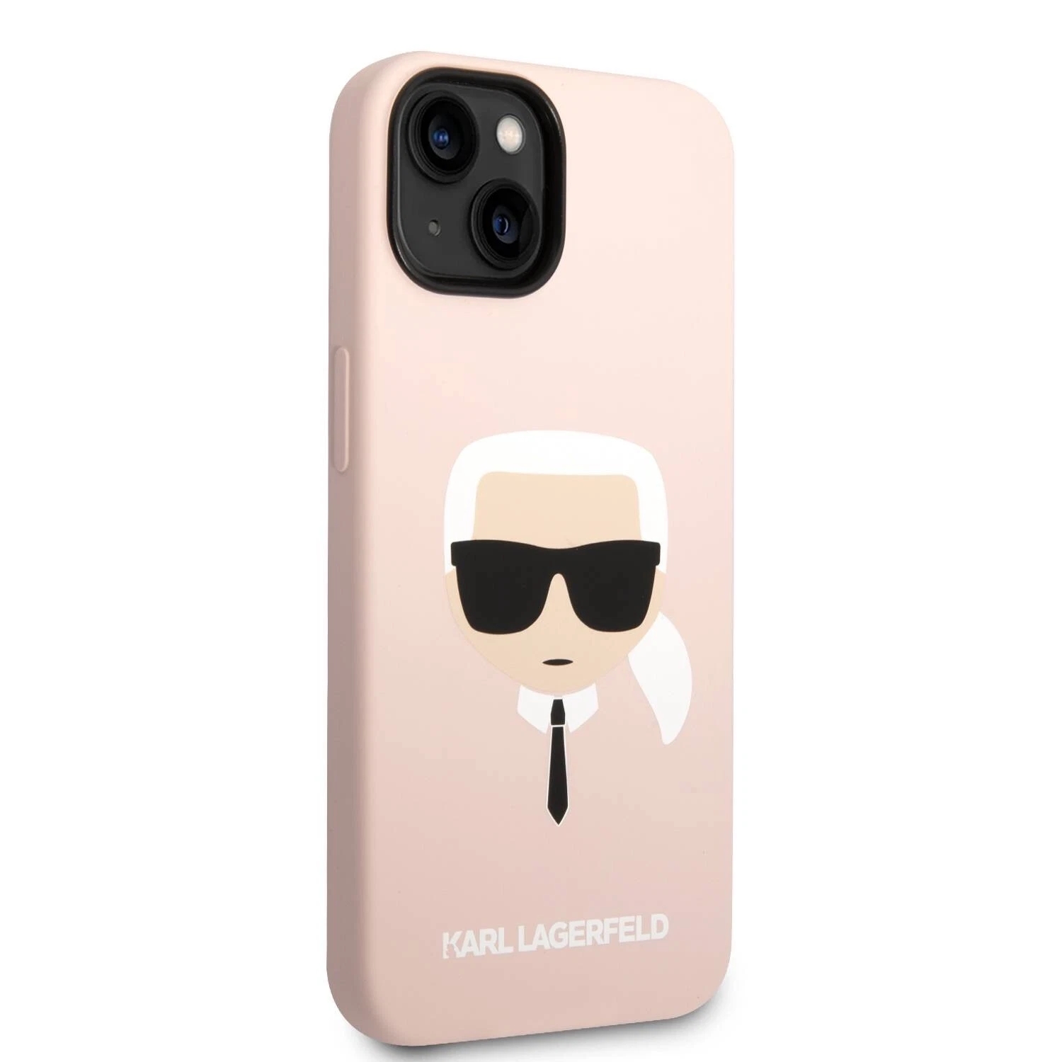 Genuine Karl Lagerfeld Karl Head Liquid Silicone MagSafe Case For iPhone 14 Pink - Image 4