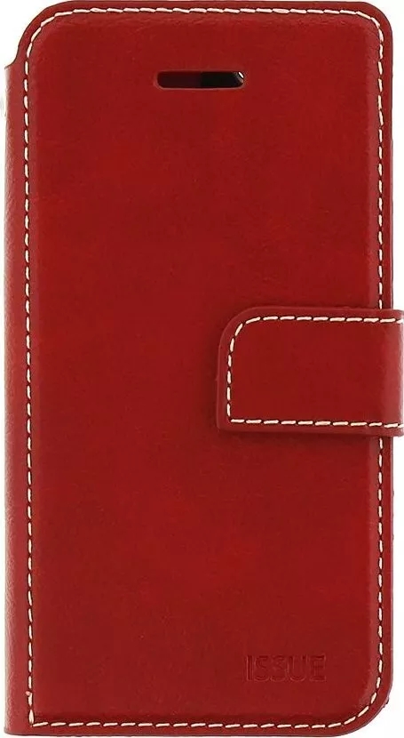 Molan Cano Wallet Book Case for Samsung Galaxy A50 with Integrated Stand Red