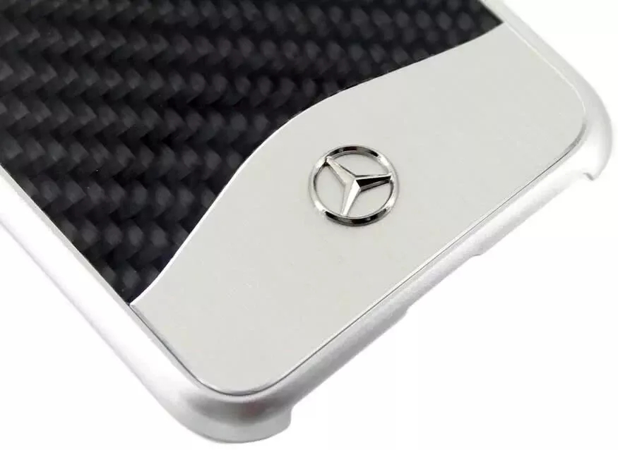 Genuine Mercedes Wave V Carbon Fibre Impact Cover Case for iPhone 8 Plus 7 Plus - Image 2