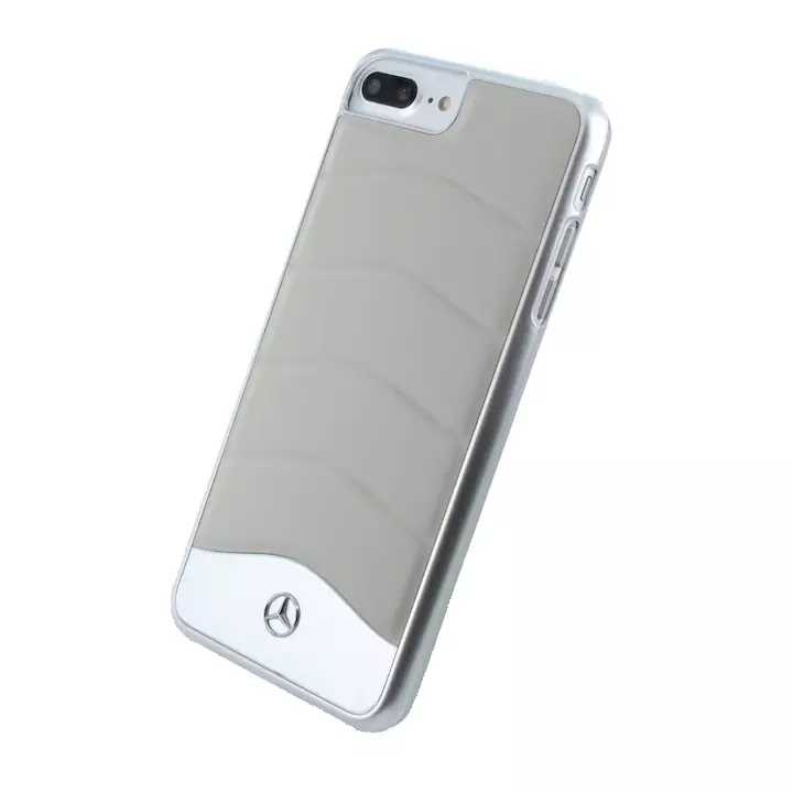 Genuine Mercedes Wave III Leather Plate Impact Cover Case iPhone 7 Plus & 8 Plus