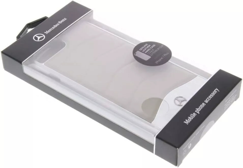 Genuine Mercedes Wave III Leather Plate Impact Cover Case iPhone 7 Plus & 8 Plus - Image 5