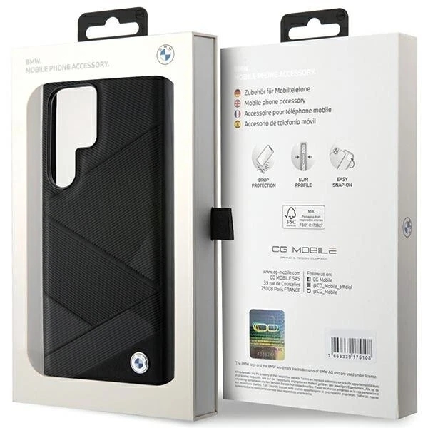 Genuine BMW Signature Cross Lines Leather Impact Case for Samsung S24 Ultra - Image 8