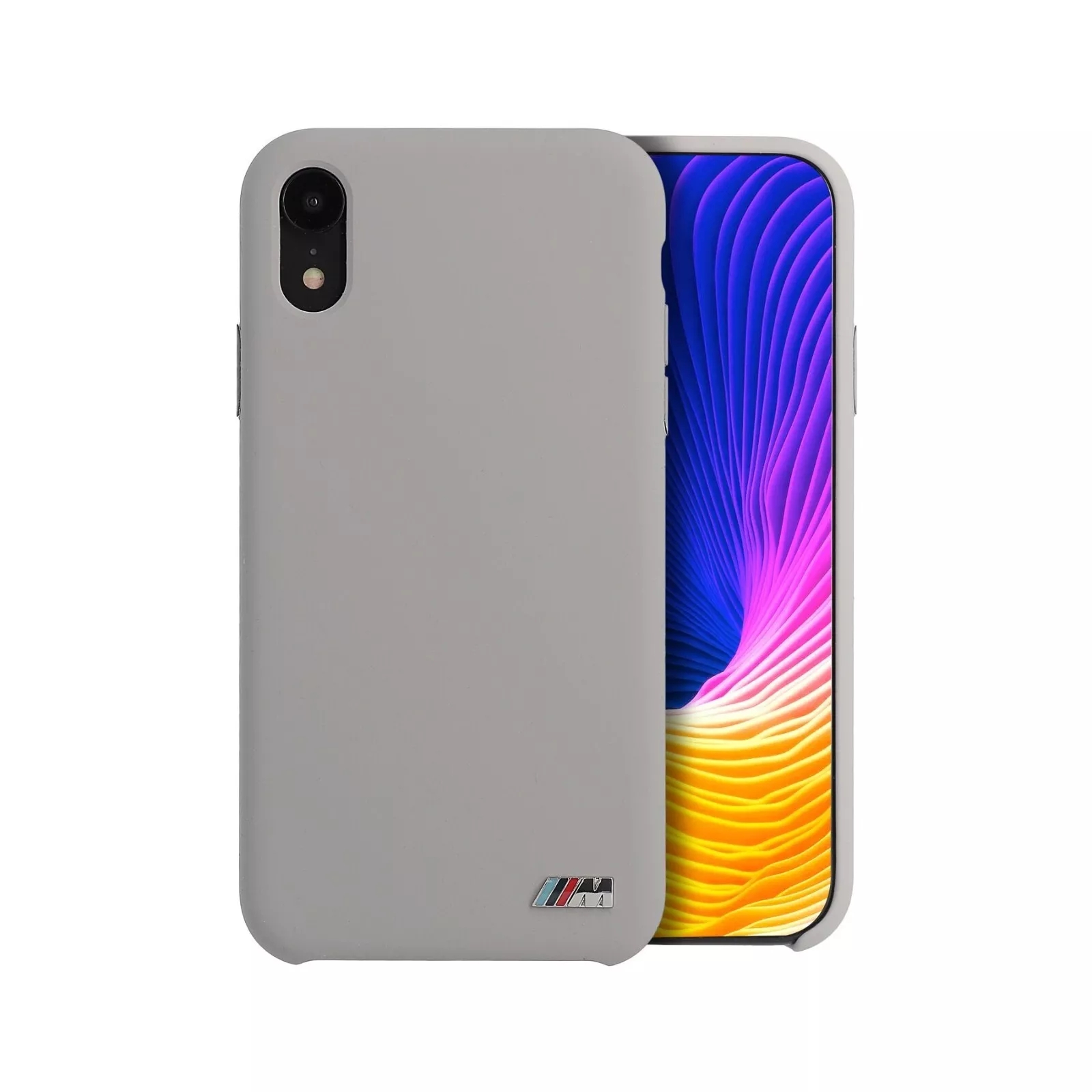 Genuine BMW M Sport Stripe Liquid Tough Silicone Impact Case Apple iPhone XS Max