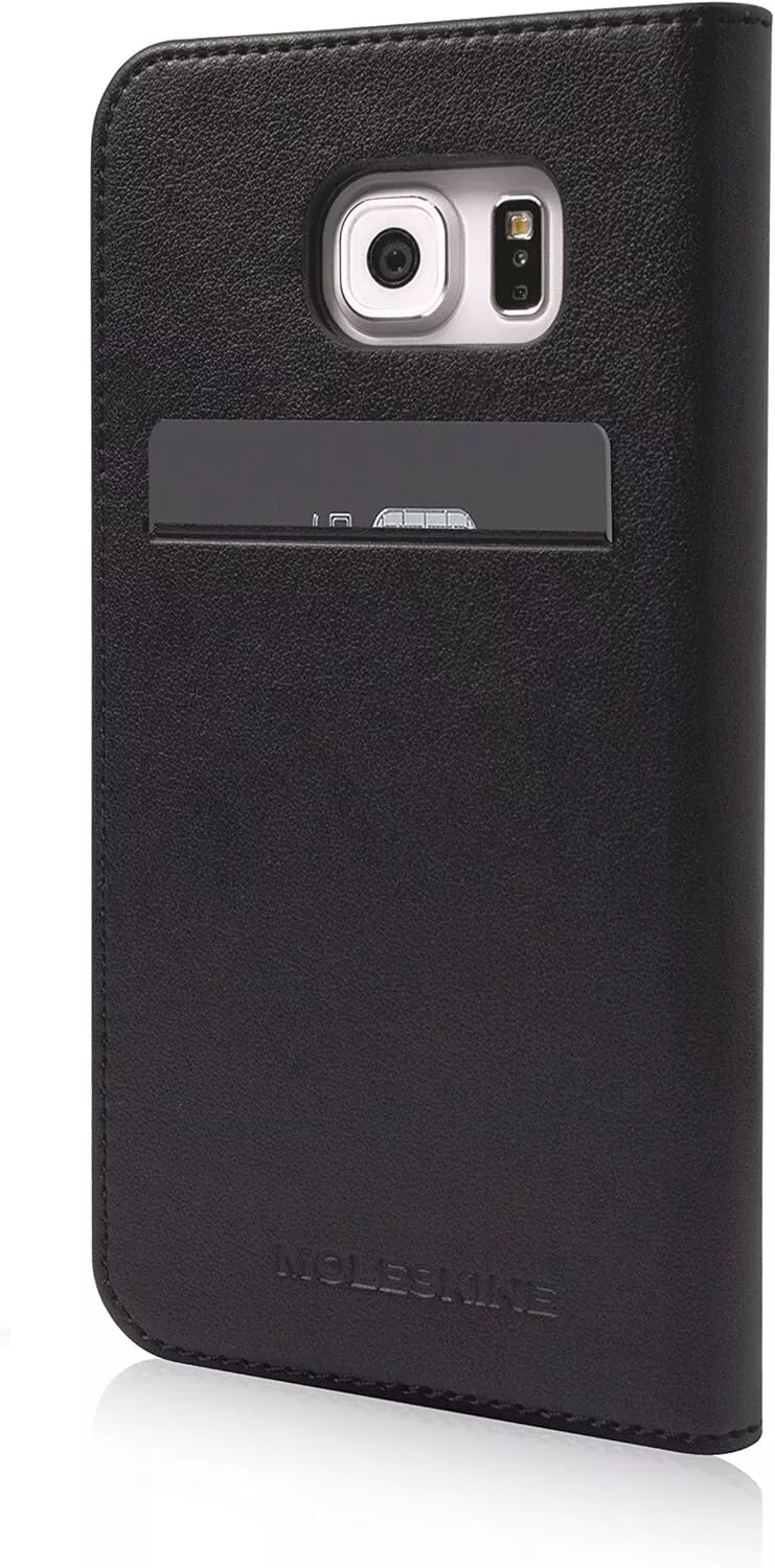 Genuine Moleskine Folio Case Cover for Samsung Galaxy S7 in Black - Image 2