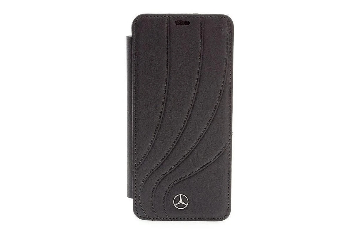 Genuine Mercedes-Benz Organic II Leather Impact Book Case for Samsung S9+ - Image 5