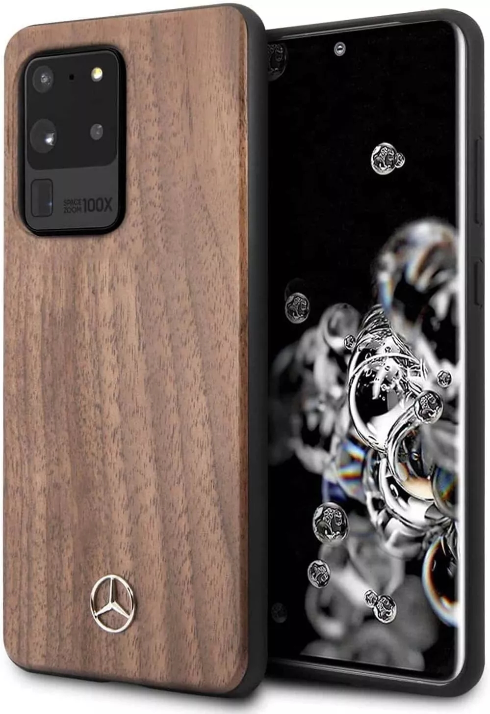 Genuine Mercedes Real Wood Impact Pritection Cover Case Samsung Galaxy S20 Ultra