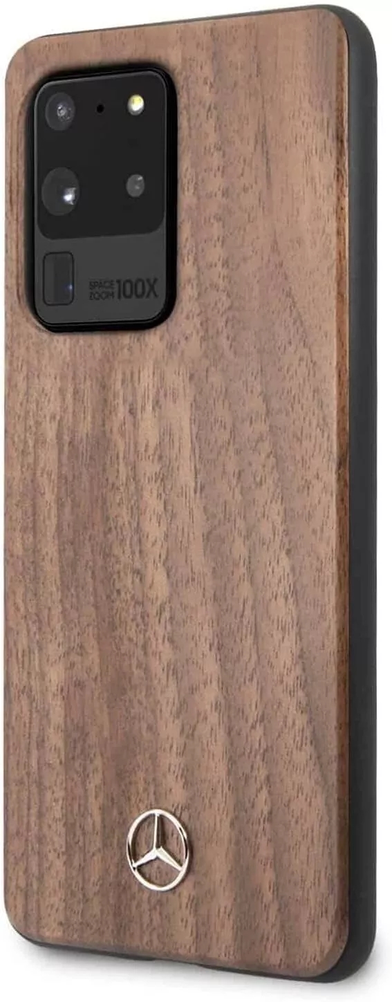 Genuine Mercedes Real Wood Impact Pritection Cover Case Samsung Galaxy S20 Ultra - Image 2