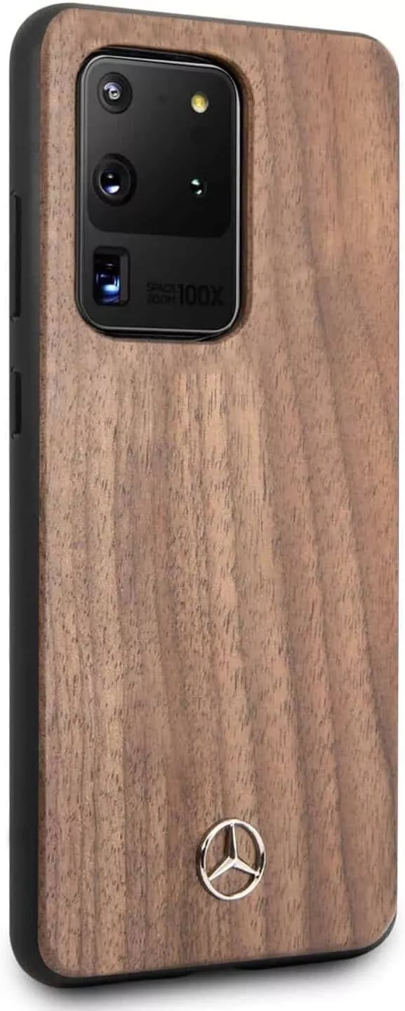 Genuine Mercedes Real Wood Impact Pritection Cover Case Samsung Galaxy S20 Ultra - Image 3