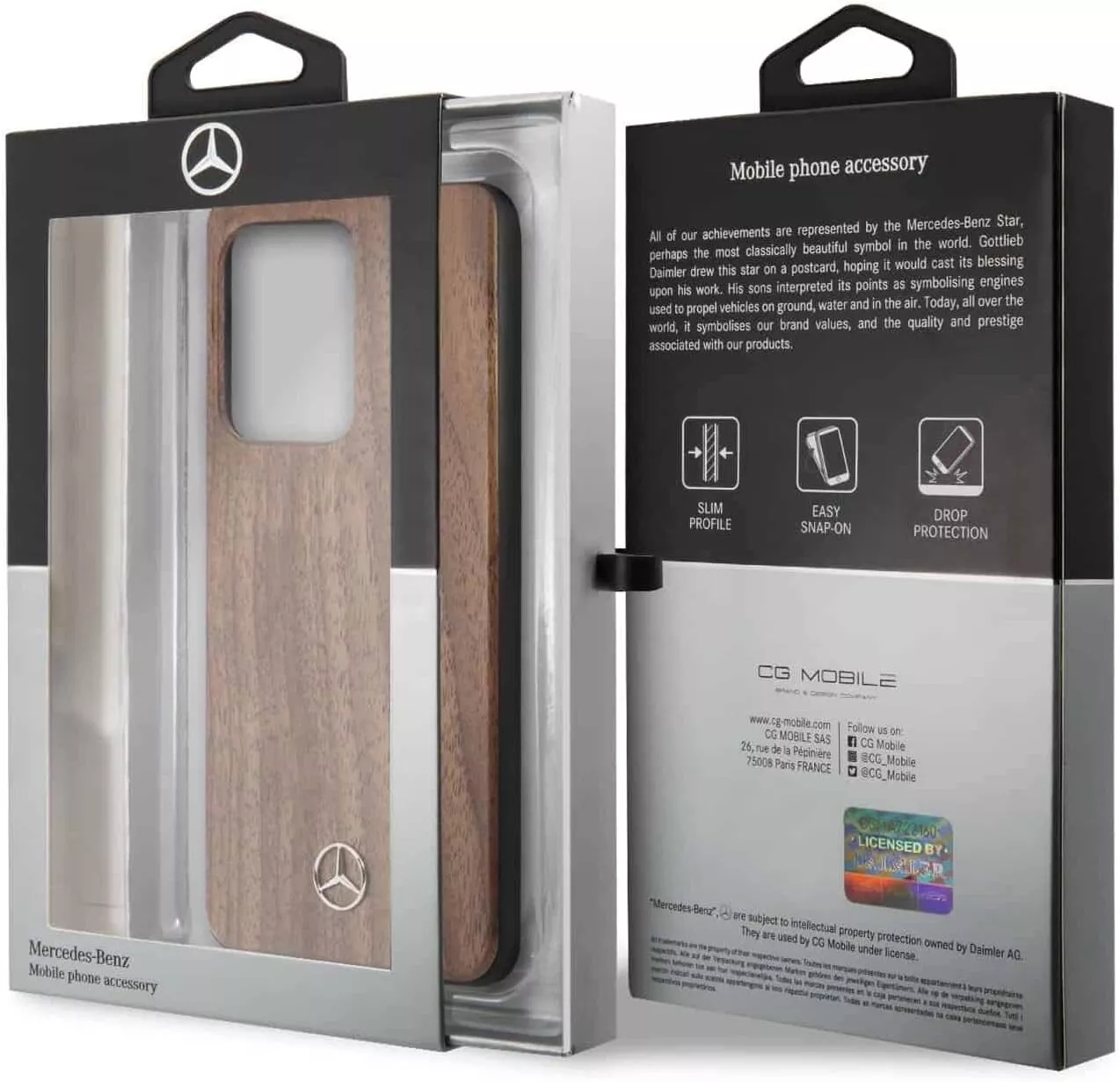 Genuine Mercedes Real Wood Impact Pritection Cover Case Samsung Galaxy S20 Ultra - Image 7
