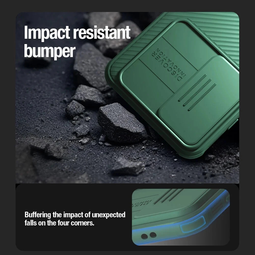 Nillkin CamShild Pro Impact Case for Samsung S24 Green Camera Protection - Image 6