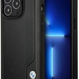 Genuine BMW Signature Logo Impact Leather Case for Apple iPhone 14 Pro