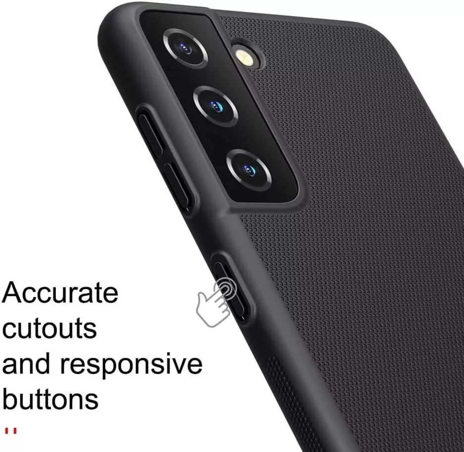 Nillkin Frosted Shield Dual Protection Case Cover for Samsung Galaxy S21 - Black - Image 8