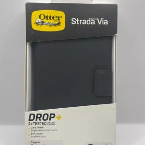 Otterbox Samsung Galaxy S23+ Strada Via Folio Case Wallet Cover Black Impact