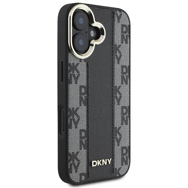 DKNY Leather Checkered Pattern Stripe MagSafe Impact Case For iPhone 16 Official - Image 5